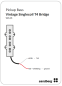 Preview: Sandberg Vintage Singlecoil Pickup T4 Bridge